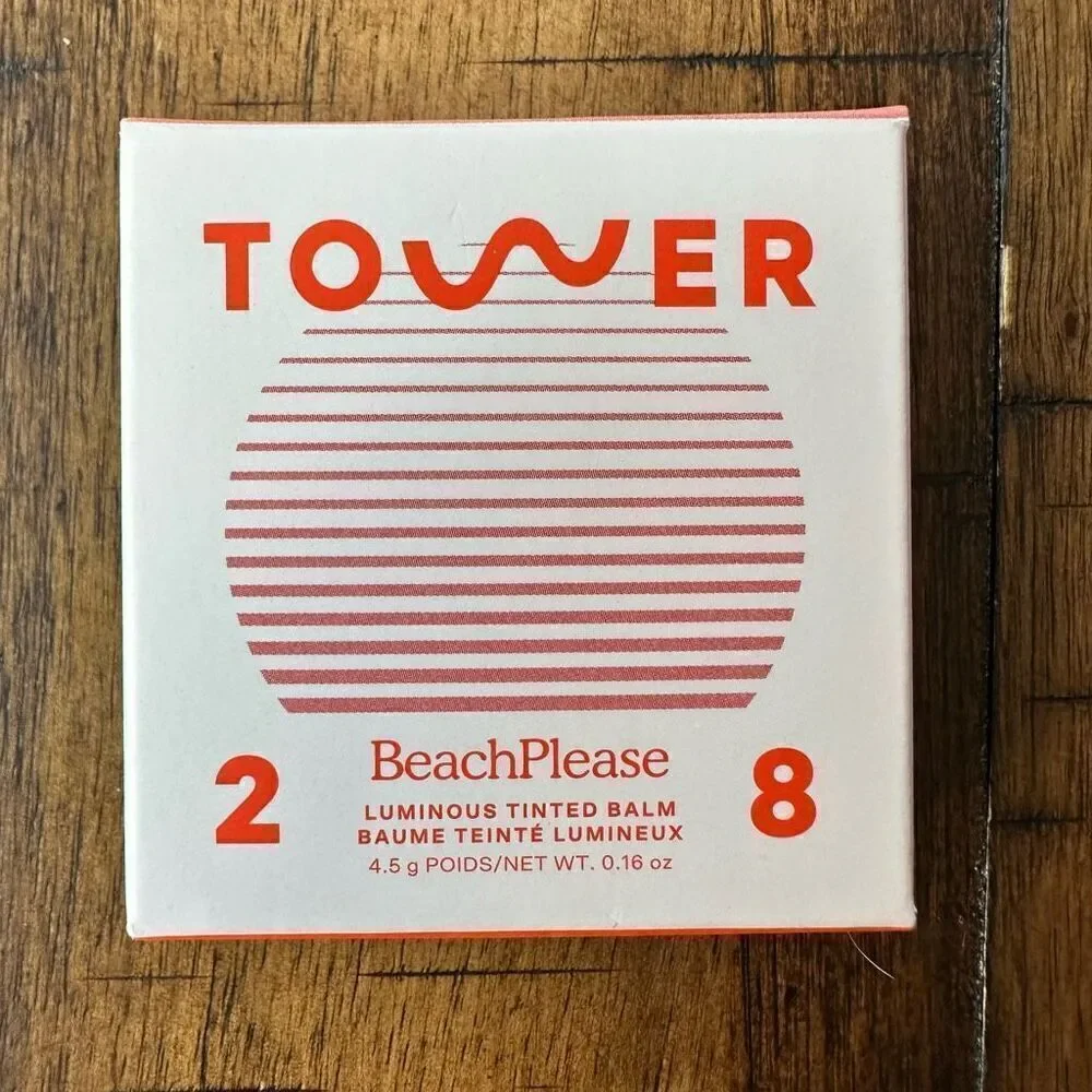 NWT Tower 28 BeachPlease Luminous Tinted Lip + Cheek Cream Balm 0.16 oz/4.5 g